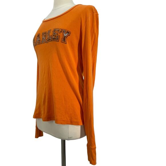 HARLEY DAVIDSON Tampa, Florida Orange Skull & Floral Graphics - Picture 3 of 11